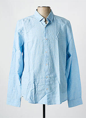 Chemise manches longues coupe cintrée bleu GARCIA homme