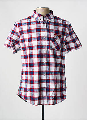 Chemise manches courtes poches rouge DESIGUAL homme