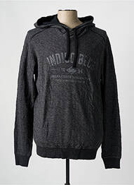 Sweat-shirt à capuche col rond manches longues gris SALSA homme