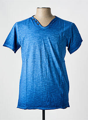 T-shirt coupe cintrée manches courtes bleu SALSA homme
