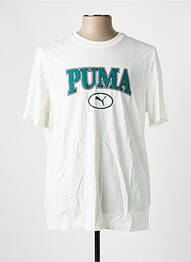 T-shirt stretch manches courtes blanc PUMA homme