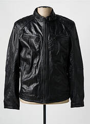 Veste en cuir noir SALSA pour homme seconde vue
