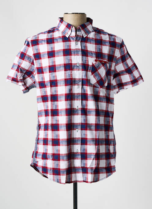 Chemise manches courtes rouge DESIGUAL pour homme