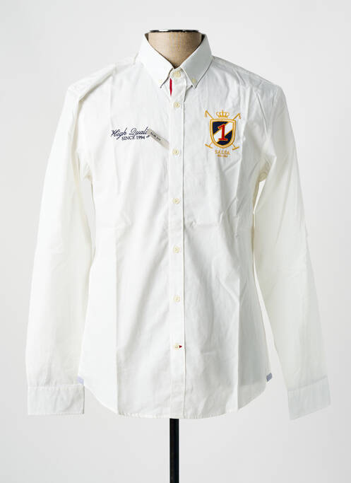 Chemise manches longues beige SALSA pour homme