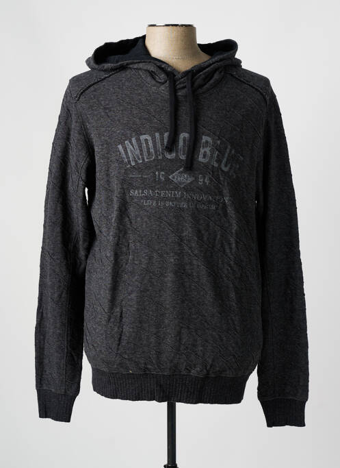 Sweat-shirt à capuche gris SALSA pour homme