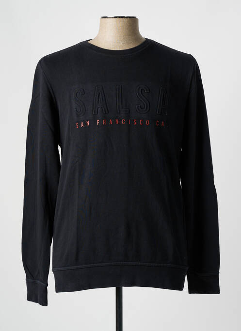 Sweat-shirt noir SALSA pour homme
