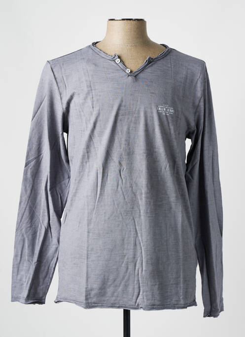 T-shirt gris SALSA pour homme