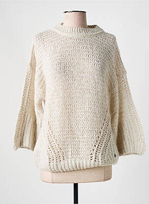 Pull stretch manches longues beige SALSA femme