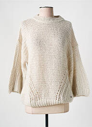 Pull stretch manches longues beige SALSA femme