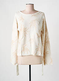 Pull coupe cintrée manches longues beige SALSA femme