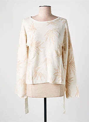 Pull coupe cintrée manches longues beige SALSA femme