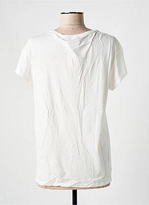T-shirt sérigraphie avec strass manches courtes blanc SALSA femme