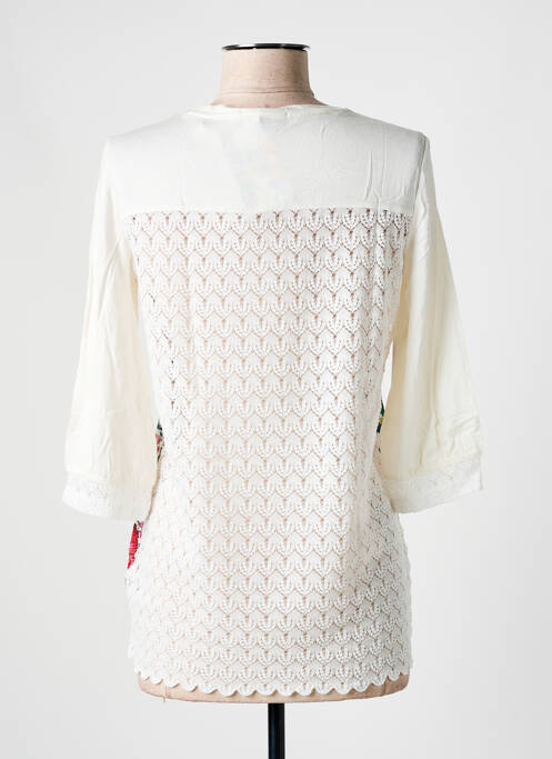 Top blanc DESIGUAL pour femme