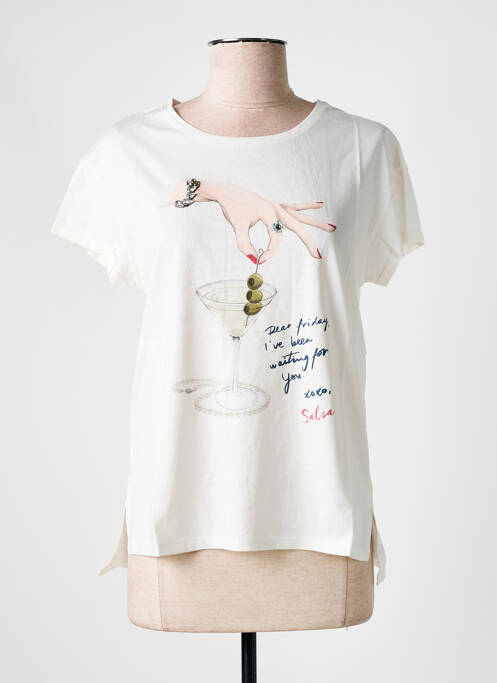 T-shirt blanc SALSA pour femme