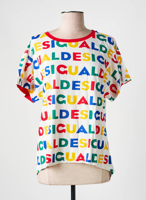 T-shirt blanc DESIGUAL pour femme