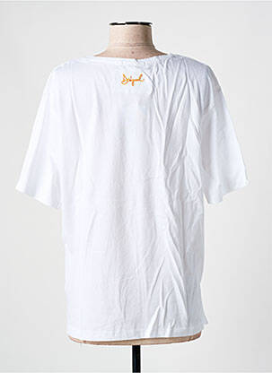 T-shirt coupe droite manches courtes blanc DESIGUAL femme