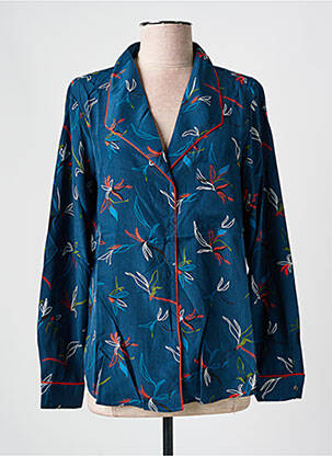 Chemisier coupe cintrée manches longues bleu SALSA femme