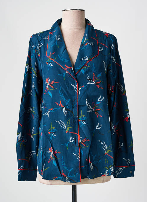 Chemisier coupe cintrée manches longues bleu SALSA femme