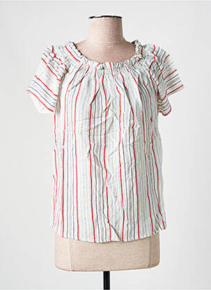 Top manches courtes manches courtes blanc SALSA femme
