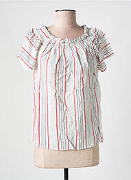 Top manches courtes manches courtes blanc SALSA femme