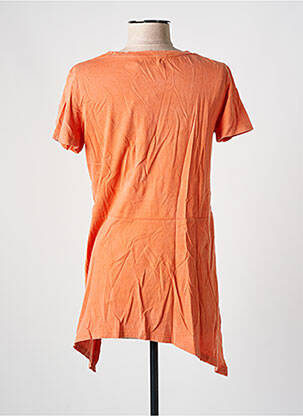 T-shirt imprimé fantaisie manches courtes orange DESIGUAL femme