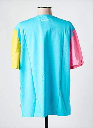 T-shirt coupe droite manches courtes bleu DESIGUAL femme