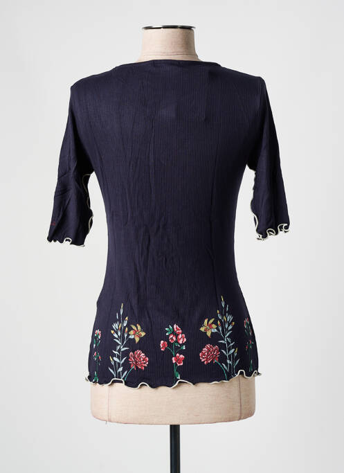 T-shirt bleu DESIGUAL pour femme