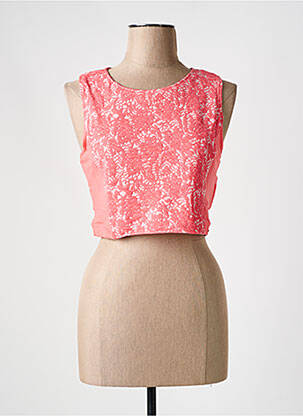 Top stretch sans manche rose SALSA femme