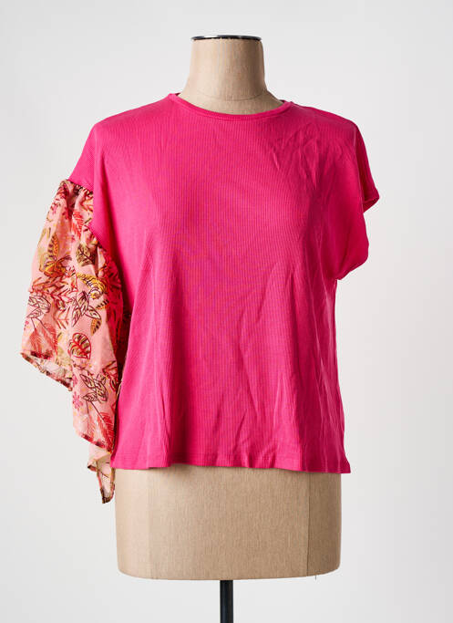 Top rose DESIGUAL femme