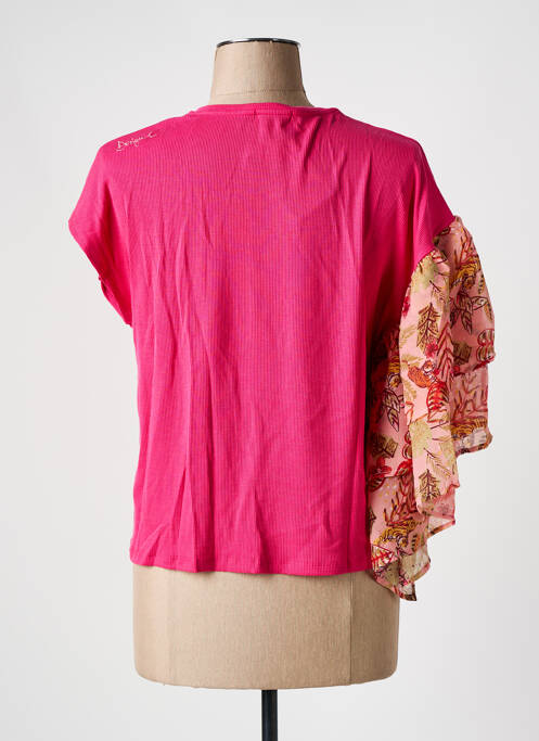 Top rose DESIGUAL femme
