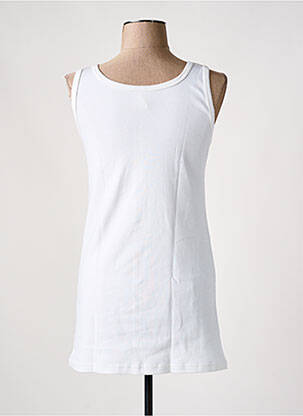 Débardeur stretch sans manche blanc MOULIN NEUF femme