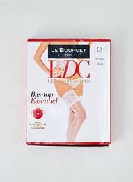 Bas stretch blanc LE BOURGET femme