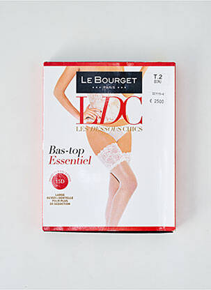 Bas stretch blanc LE BOURGET femme