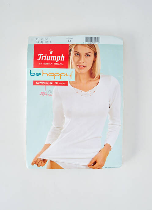 Top/Caraco blanc TRIUMPH pour femme