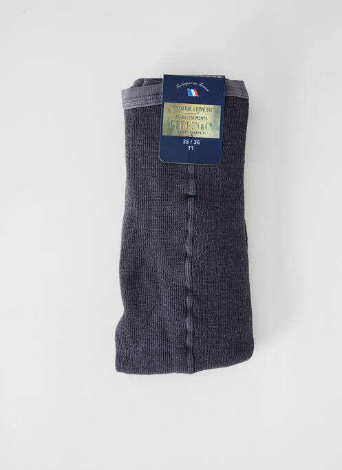 Collants gris PERRIN pour femme