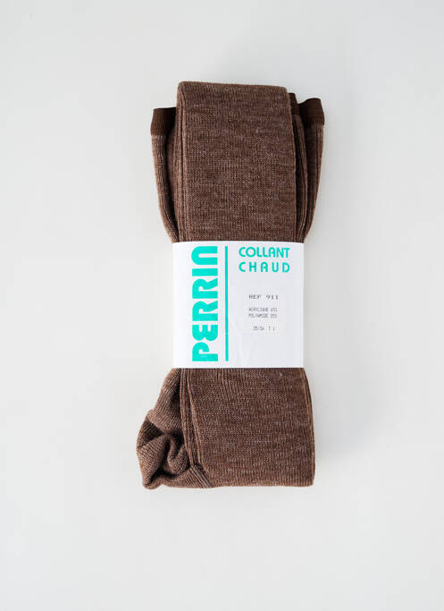 Collants marron PERRIN pour femme
