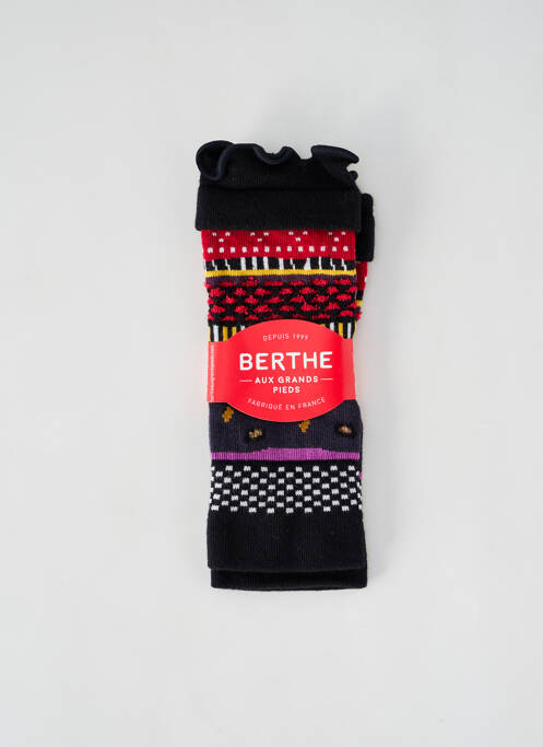 Mitaines noir BERTHE AUX GRANDS PIEDS pour femme