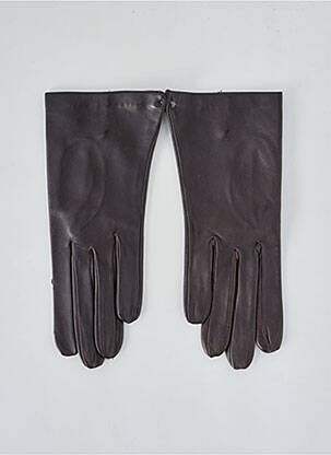 Gants doublure marron GEORGES MORAND femme