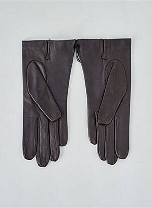 Gants doublure marron GEORGES MORAND femme