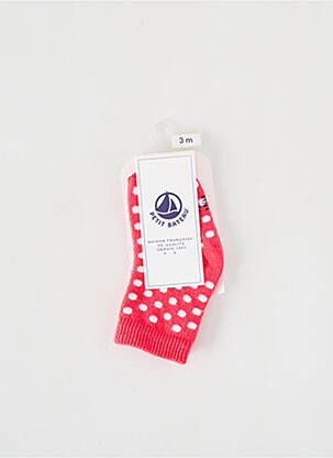 Chaussettes imprimé pois rose PETIT BATEAU fille