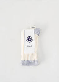Chaussettes effet matière satinée argent PETIT BATEAU fille