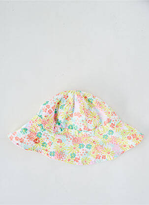 Chapeau imprimé fleurs jaune PETIT BATEAU fille