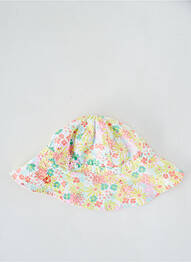 Chapeau imprimé fleurs jaune PETIT BATEAU fille