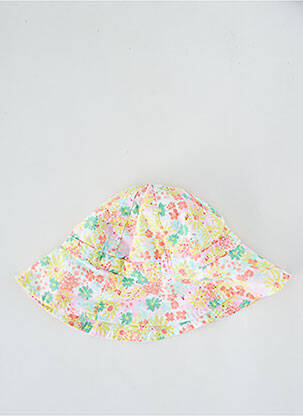 Chapeau imprimé fleurs jaune PETIT BATEAU fille