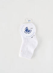 Chaussettes blanc PETIT BATEAU pour enfant seconde vue