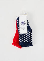 Chaussettes bleu PETIT BATEAU pour fille seconde vue