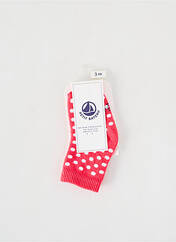 Chaussettes rose PETIT BATEAU pour fille seconde vue