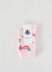 Chaussettes rose PETIT BATEAU pour fille seconde vue