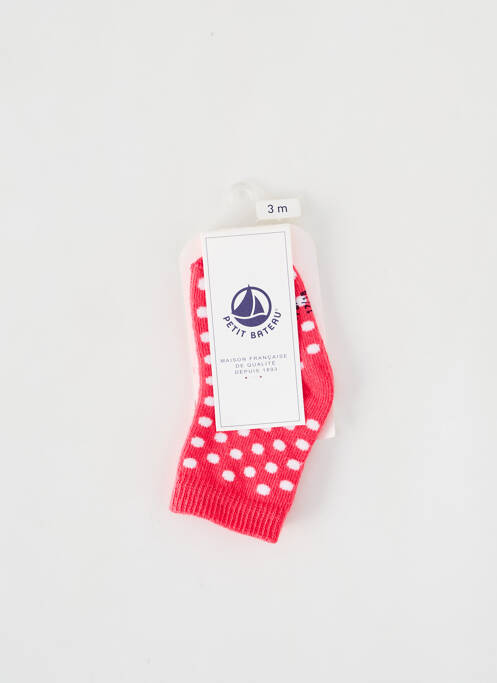 Chaussettes rose PETIT BATEAU pour fille