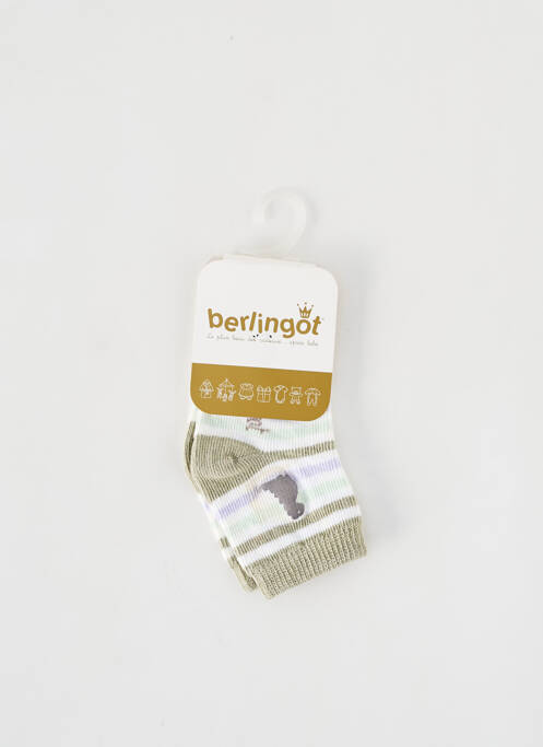 Chaussettes vert BERLINGOT pour garçon